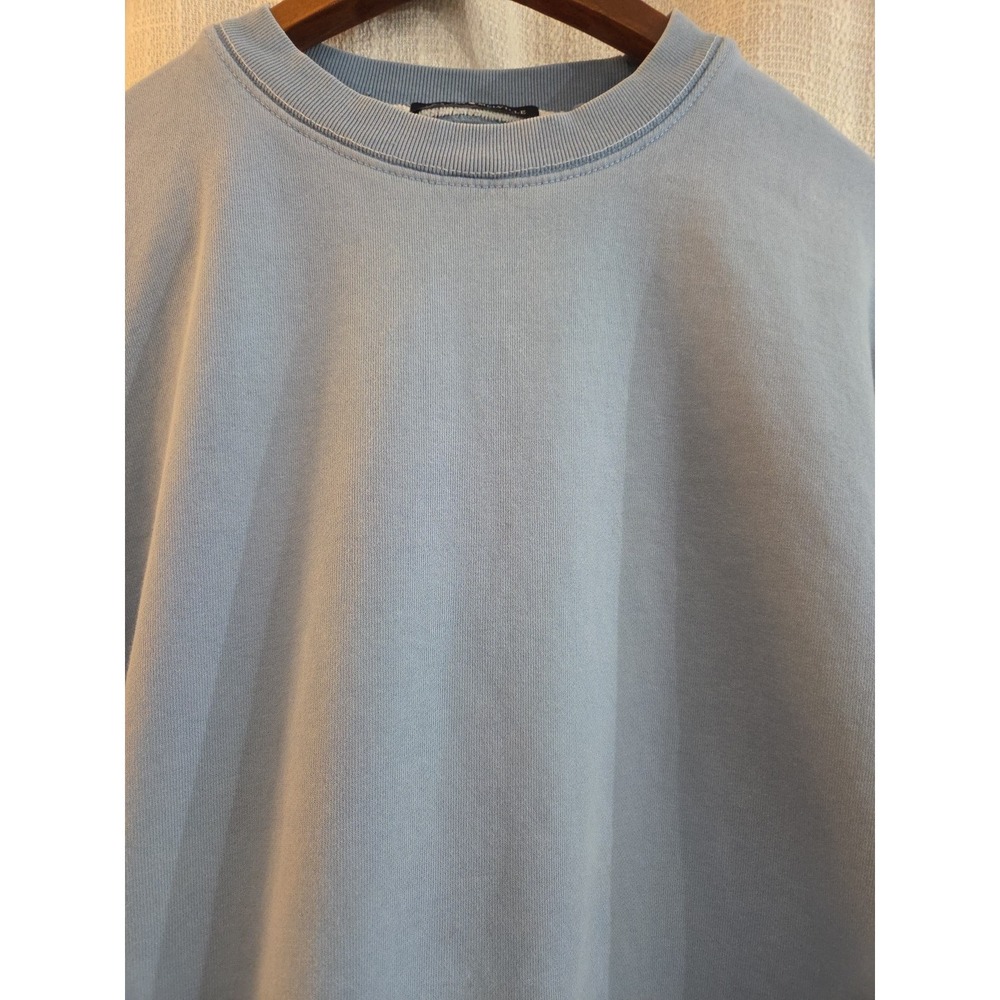Brandy Melville Oversized Light Blue Sweatshirt Crew Neck Large - Picture 2 of 7